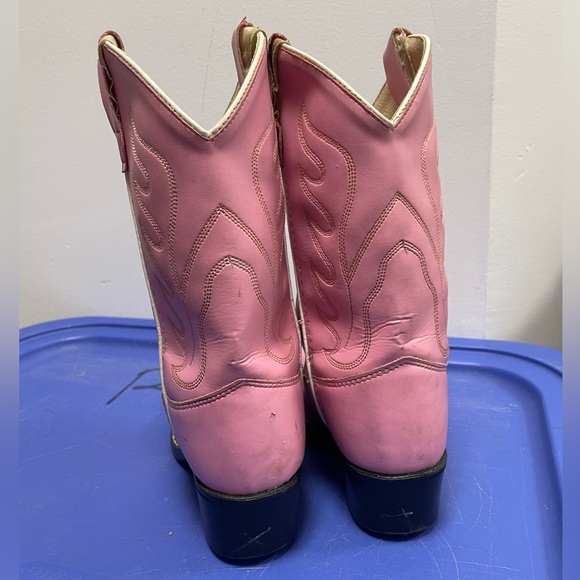 Old West Children's Pink Cowgirl Boots Man Made Material - Picture 3 of 15
